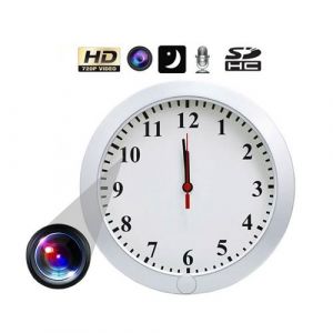 Horloge Caméra Espion Détecteur De Mouvement Nocturne IR Espionnage HD 720P + SD 16Go YONIS