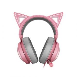 Casque gamer R&eacute;duction de bruit filaire Razer North Sea Giant Demon &Eacute;dition de chat mignon-rose