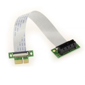 KALEA-INFORMATIQUE Riser PCI Express 1 port PCIe 1x - SOUPLE Avec nappes FPC 15cm et 25cm Avec nappes FPC 15cm et 25cm
