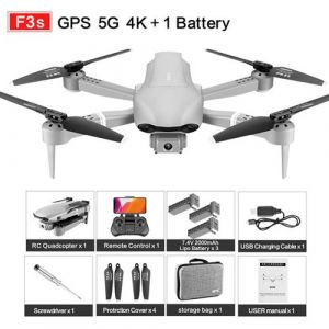 West going Drone GPS F-3 avec double caméra 4K HD WIFI FPV Quadricoptère pliable Drone intelligent
