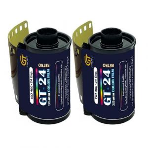 GT Photo Pellicule Couleur GT24FILM 35mm - Lot de 2 Films 24 Poses - Ideal pour Photographie, Developpement et Impression de Qualite