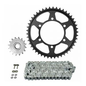 Kit chaine adaptable yamaha 600 fz6 s fazer 2004+2007, fz6 s fazer abs 2006+2007 530 16x46