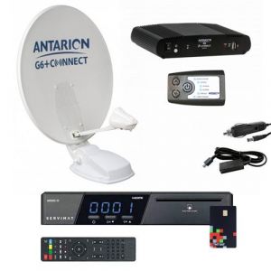 pack parabole satellite automatique 85cm microperforée récepteur tntsat hd positionneu