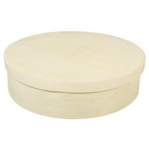 Boite ronde Ø 20cm bois copeau - rayher