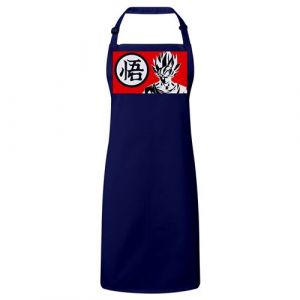 Fabulous Tablier Cuisine Premium Navy Dragon Ball San Goku Kanji