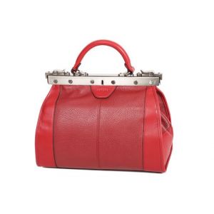 Sac Diligence Katana Cuir de Vachette 83250 - Taille S - Rouge