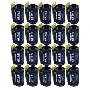 GT Photo Pellicule Couleur GT24FILM 35mm - Lot de 20 Films 24 Poses - Ideal pour Photographie, Developpement et Impression de Qualite