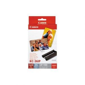 Canon KC-36IP - Jaune, cyan, magenta - 86 x 54 mm cartouche imprimante/kit papier - pour Canon SELPHY CP1000, CP1200, CP1300, CP530, CP780, CP790, CP800, CP820, CP900, CP910