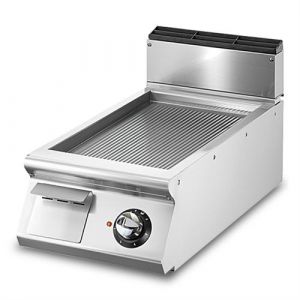 Fry top &eacute;lectrique, top, plaque nervur&eacute;e  Virtus   VS9040FTREVT