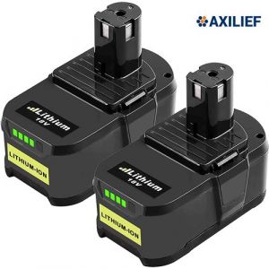 2Pcs 18V 5.5Ah Remplacement de Batterie pour Ryobi One+ P108 RB18L50 RB18L40 RB18L25
