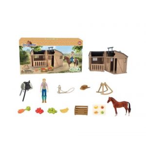 Collecta Chevaux - Cavali&egrave;re avec cheval  and  &eacute;curie