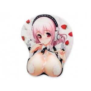 Tapis de souris 3D informatique relief manga sexy repose poignet