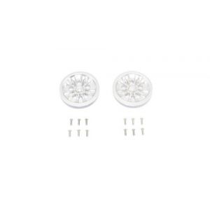 Pièce de jante de roue en alliage métallique de simulation gpm pour voiture rc 1/10-axial scx10ii umg10 argent