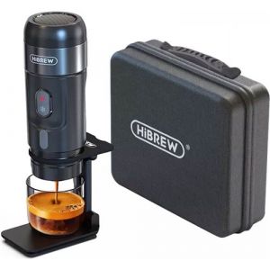 Kit Cafeti&egrave;re de voiture portable HiBREW H4A 80 W avec support, extraction DC 12 V 15 bars, cafeti&egrave;re &agrave; capsules chaude/froide 3 en 1 &ndash; Noir