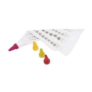 gimel poche a douille + 4 embouts rouge, vert, orange et blanc
