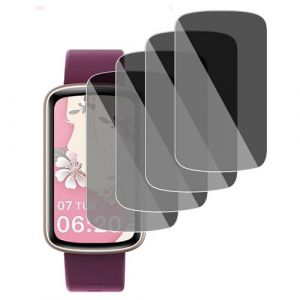 Protection Anti-Espion en Verre Fl&eacute;xible pour Sanorum Montre Connect&eacute;e Femme, 1.47" (Pack x4)
