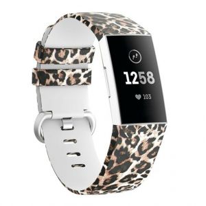 Strap-it Bracelet - compatible pour Fitbit Charge 3 / 4 Lucky Leopard