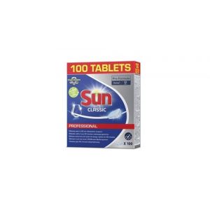 Sun sun professional pastille lave-vaisselle classic, 100 pièces noir