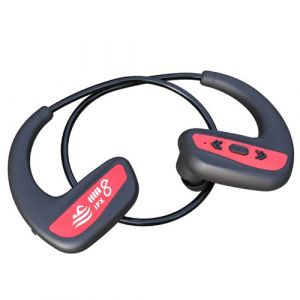 Casque WR22 rouge natation conduction osseuse stéréo confort réduction du bruit Sans fil bluetooth