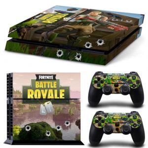 Autocollant Stickers Skin de Protection pour Console et Manette Sony Playstation PS4 - Fortnite #13