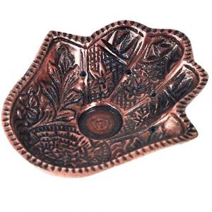 Support &agrave; b&acirc;tons et c&ocirc;nes d'encens La main de Fatma