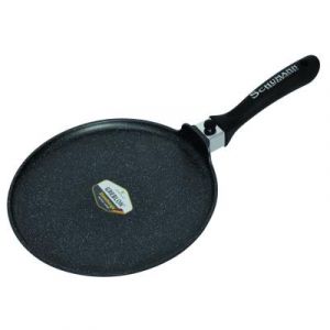 Cr&ecirc;pi&egrave;re rev&ecirc;tement pierre avec manche amovible - Anti-adh&eacute;sif