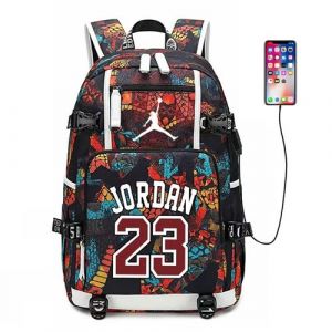 Sac &agrave; Dos NBA Jordan pour Gar&ccedil;on (SD3402) 30*15*47 cm Multicolore
