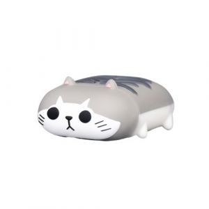 Coque silicone pour Airpods 1/2-Chat-gris blanc