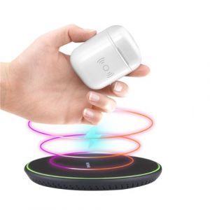 Qi chargeur sans fil de charge casque intelligent Dock pour Apple AirPod 2th Pealer856
