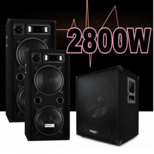Pack sono 3800w / cube1512 + 2 enceintes 1000w
