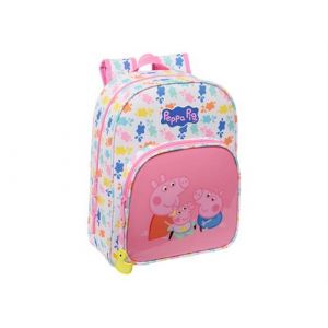 SAFTA - Sac &agrave; dos taille M - trolley adaptable - Peppa Pig "Baby Pig"