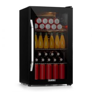 Klarstein Beersafe XXL Onyx Réfrigérateur 80 litres , 42 dB , 5 niveaux d 'intensité, porte verre , classe énergétique E