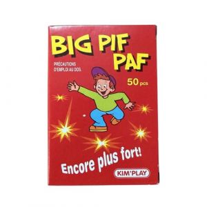 P&eacute;tards clac-doigt - Big Pif-paf - Effet sonore - Artifices d'ext&eacute;rieur - Boite de 50