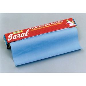 Papier transfert saral 12 feuilles 45 x 61 cm bleu - oz international