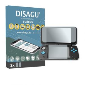 New Nintendo 2DS XL Film de protection d'écran - 2 x Disagu FullFlex film de protection pour New Nintendo 2DS XL
