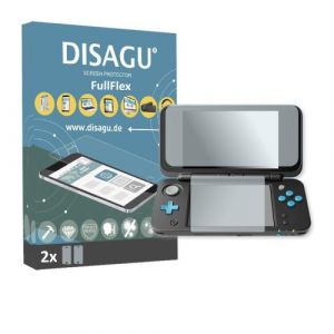 New Nintendo 2DS XL Film de protection d'écran - 2 x Disagu FullFlex film de protection pour New Nintendo 2DS XL