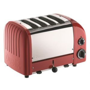 Grille-pains 4 fentes rouge Dualit 47031