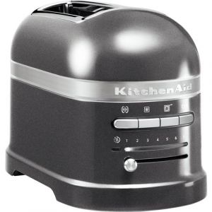 grille pain avec 2 fentes 1250W gris étain argent 5KMT2204EMS KitchenAid