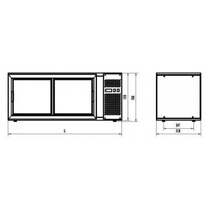 Vitrine Réfrigérée à Poser de Pâtisserie 150 L Combisteel