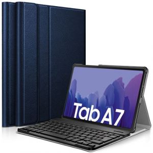 Karylax - Etui de Protection Slim (Bleu) + Clavier Bluetooth pour Samsung Galaxy Tab A7 10.3 2020 (SM-T505)