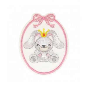 Ecussons Thermocollant Badge B&eacute;b&eacute; 5,1 X 5,7 cm - Mediac(...) - Lapin Rose