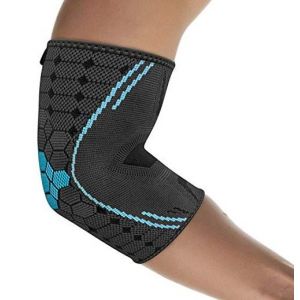 Orth&egrave;se de Coude &ndash; Manchon de Compression pour Coude, Favorise la Circulation, Homme et Femme (M) (Gauche/Droit)