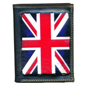 Pochette Etui Petit Portefeuille Homme, porte monnaie, cartes, papiers Drapeau UK Old