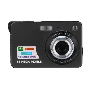 2.7Hd Écran Appareil Photo Numérique 18Mp Anti-Shake Détection de Visage Caméscope Blanc Noir Xjpl047