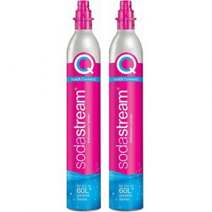 Lot de 2 cylindres de gaz co2 60l quick connect pour machine à gazéifier Sodastream 2 x cylindre quick connect