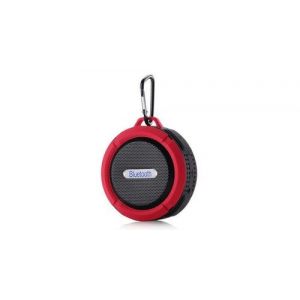 Enceinte bluetooth sport pour sony xperia xz2 compact smartphone ventouse haut-parleur micro waterproof (rouge)