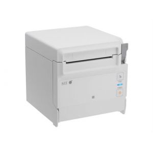 Seiko Instruments RP-F10 series - Imprimante de re&ccedil;us - thermique en ligne - Rouleau (8 cm) - 203 dpi - jusqu'&agrave; 250 mm/sec - USB, LAN, h&ocirc;te USB - outil de coupe - blanc