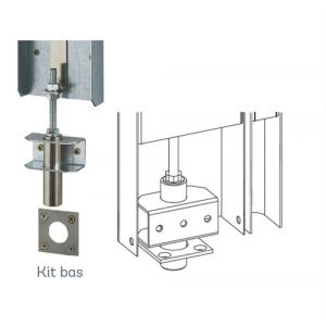 Kit DECAYEUX Haut et bas pour serrure bandeau DAD900 - Blanc - 727071