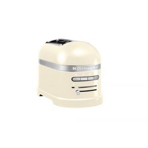 grille pain avec 2 fentes 1250W cr&egrave;me argent 5KMT2204EAC KitchenAid