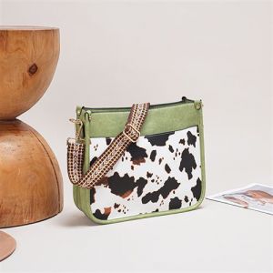 Sac cabas léopard tendance femme vert